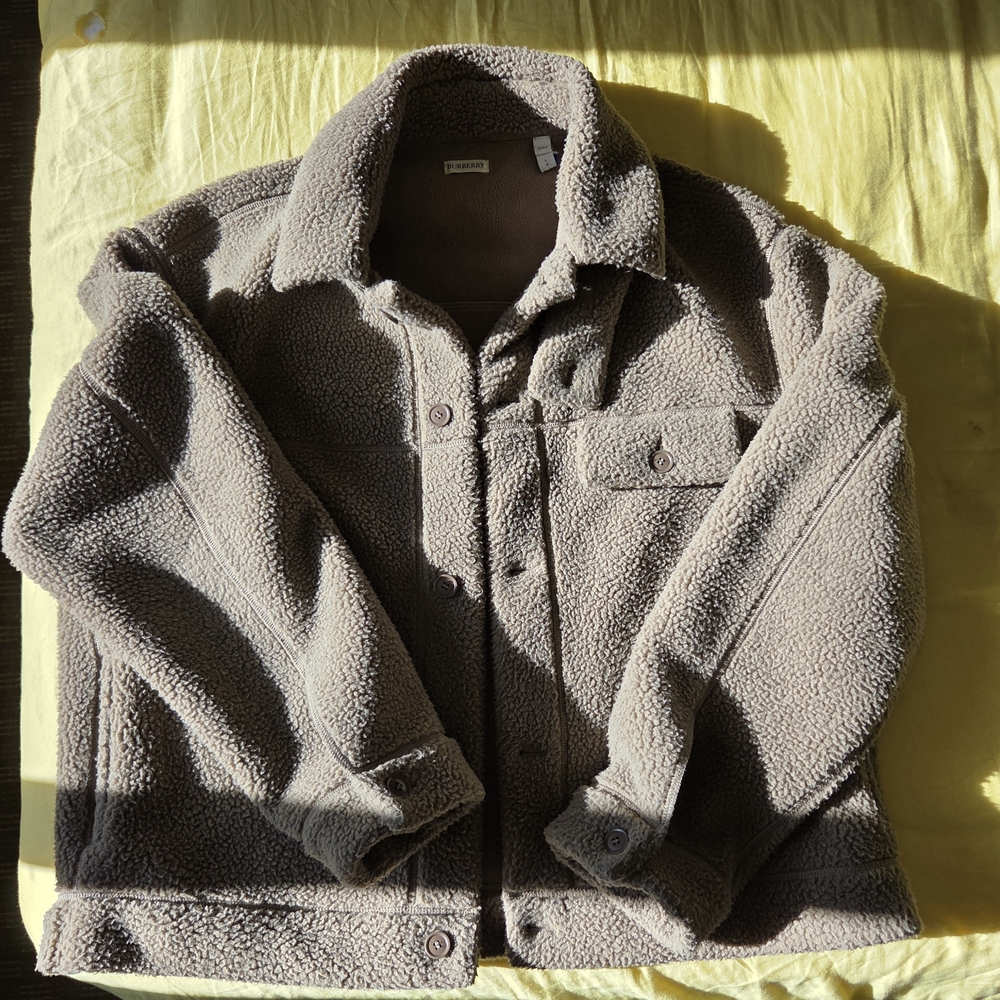 Burberry Green Sherpa Jacket